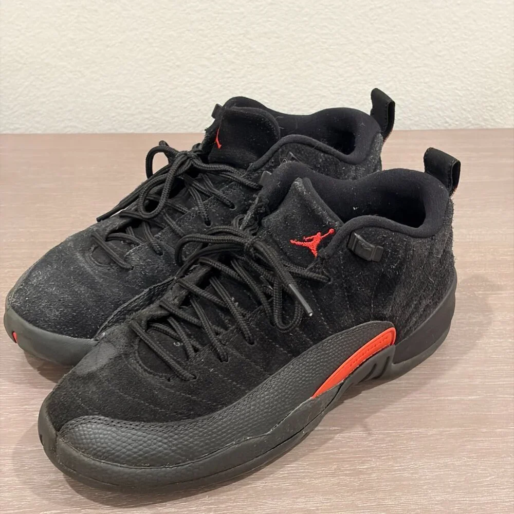 2017 Air Jordan 12 Retro Low BG 'Black Max Orange'